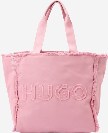 HUGO Shoppingväska 'Becky' i rosa: framsida