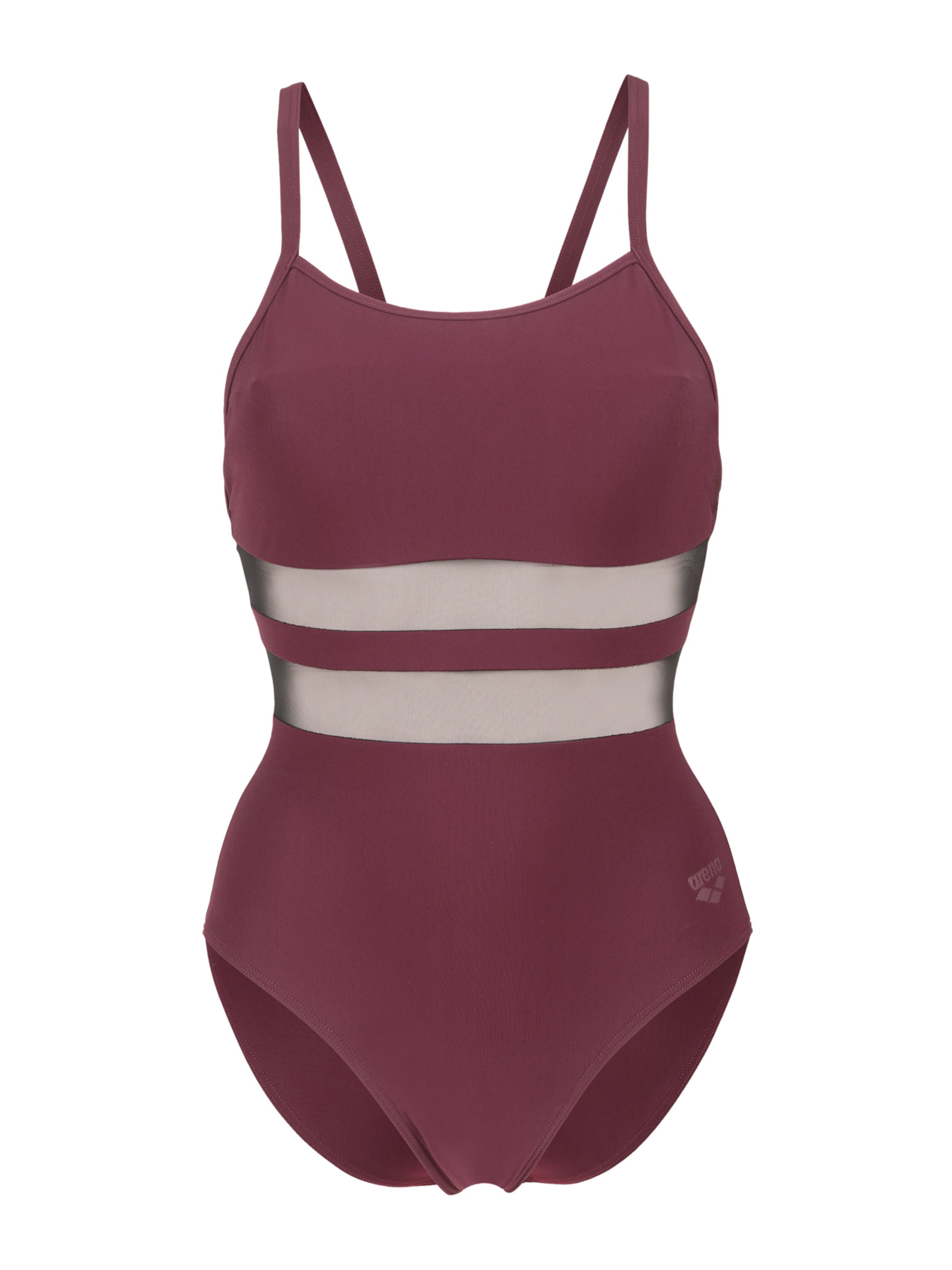 ARENA Bustier Strój kąpielowy 'Mesh Equals' w kolorze czerwony: przód