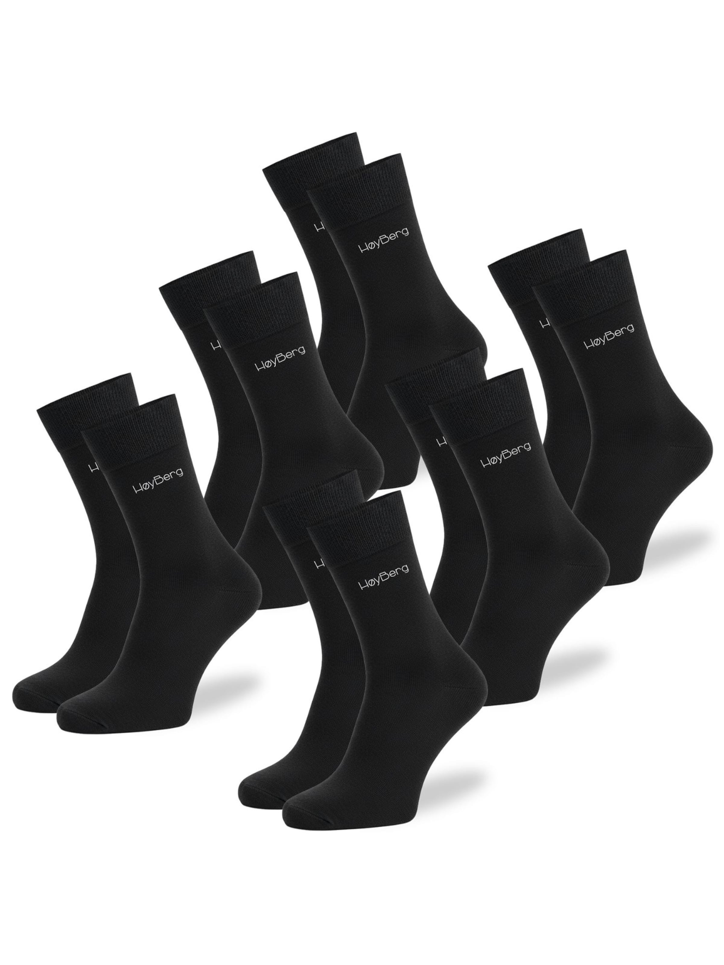 HøyBerg Socks in Black: front