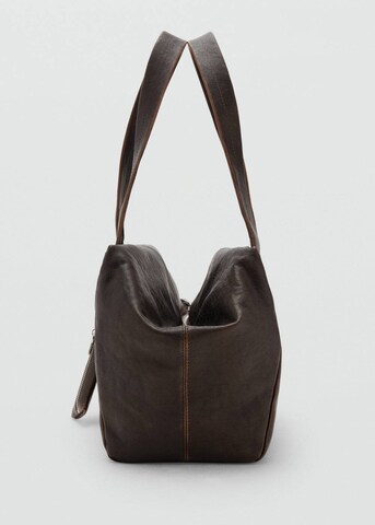 MANGO Schultertasche 'Mauri' in Braun