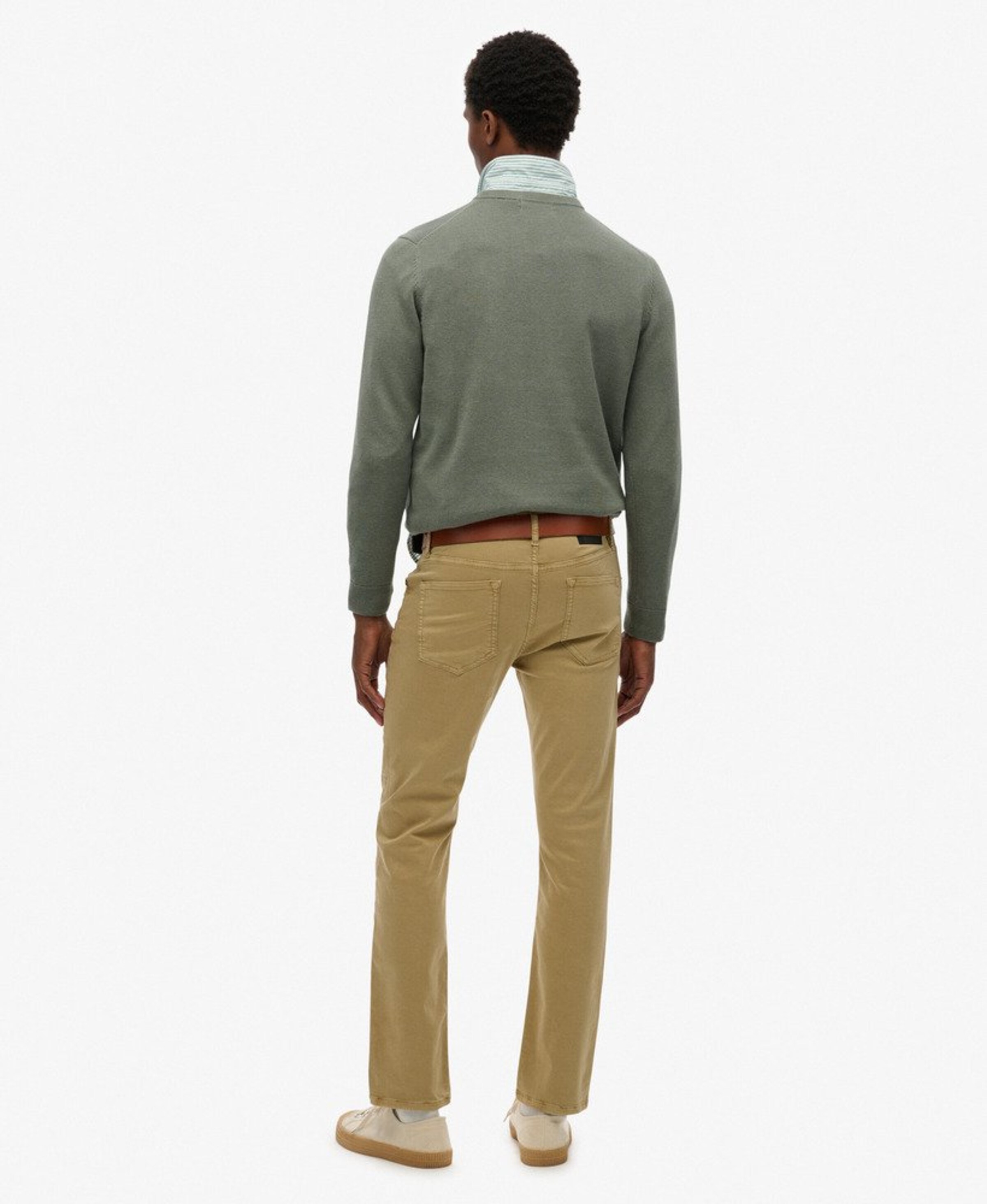 Superdry & Co Slimfit Broek in Beige