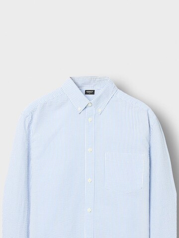 Burocs Regular fit Button Up Shirt in Blue