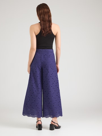 mėlyna King Louie Plačios klešnės Kelnės 'Ethel'