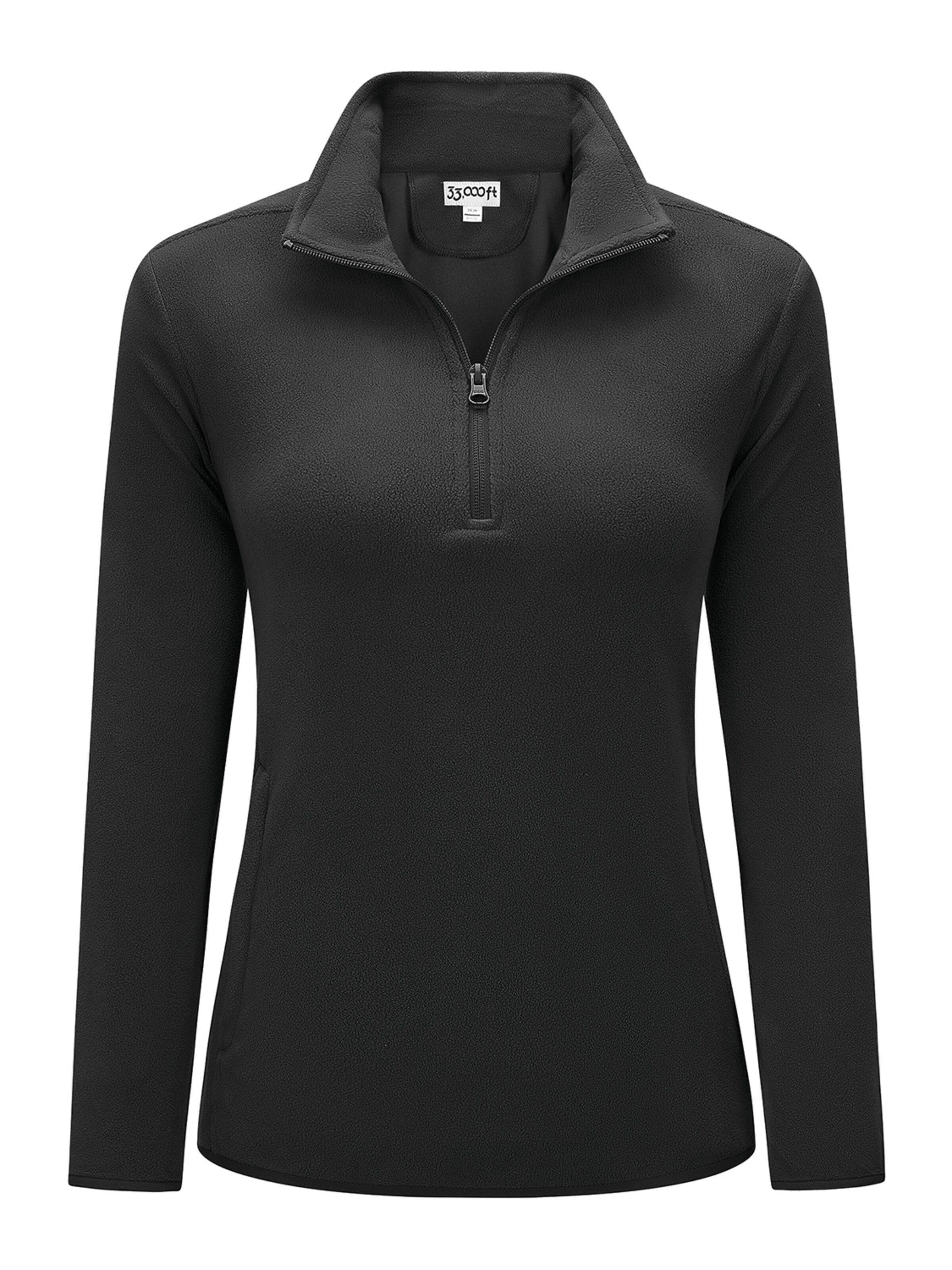 33,000ft Fleecejacke‌‌‌‌‌‌‌‌‌‌ in Schwarz: Vorderseite