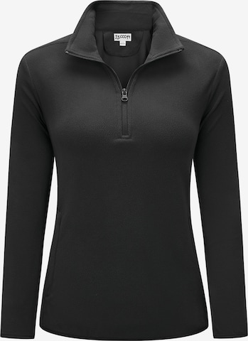 33,000ft Fleecejacke in Schwarz: Vorderseite