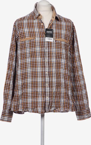 JUPITER Button Up Shirt in XL in Brown: front