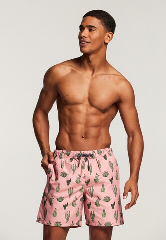 Shiwi Board Shorts 'Cacti' in Pink: front