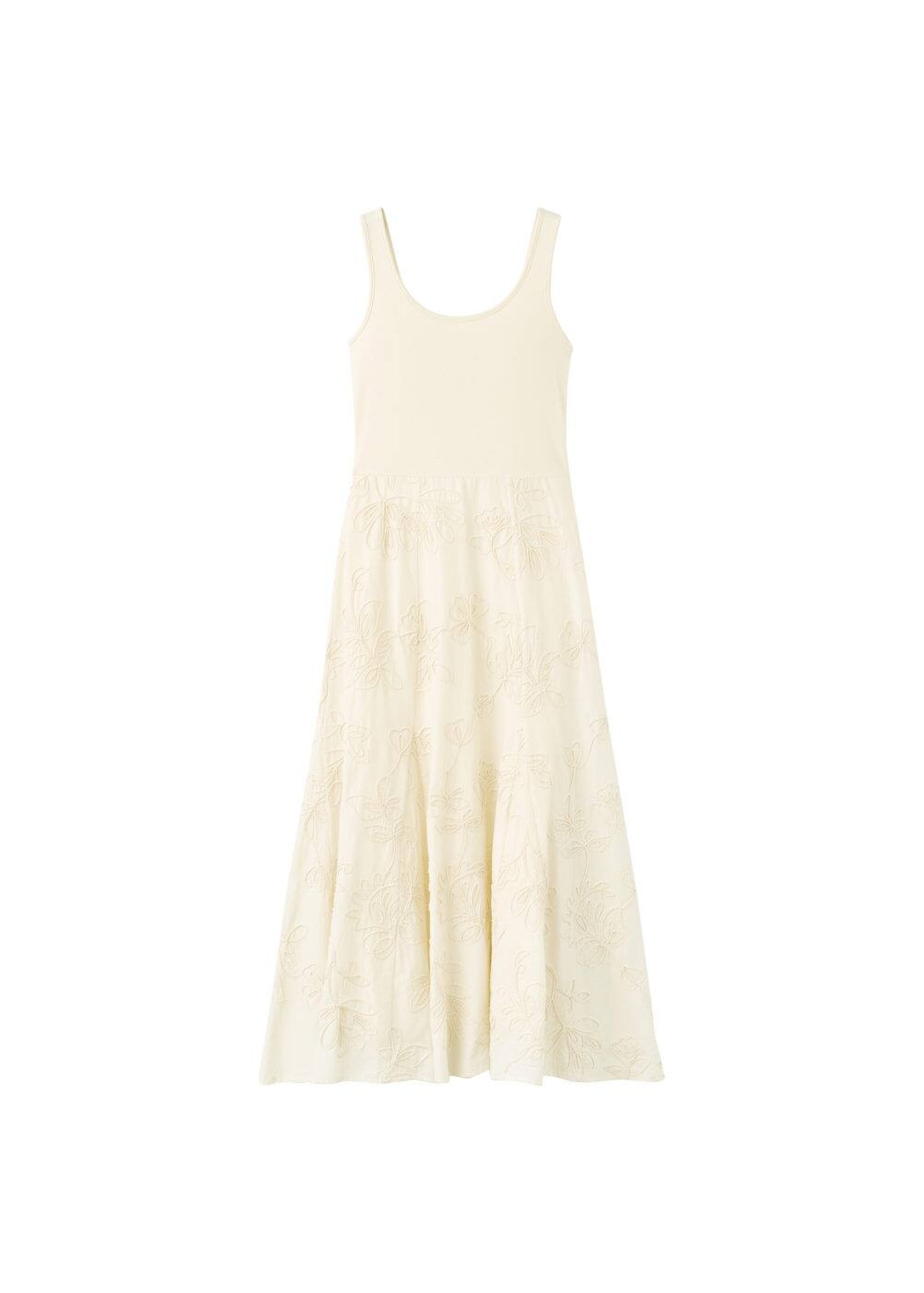 MANGO Kleid in Beige: Vorderseite