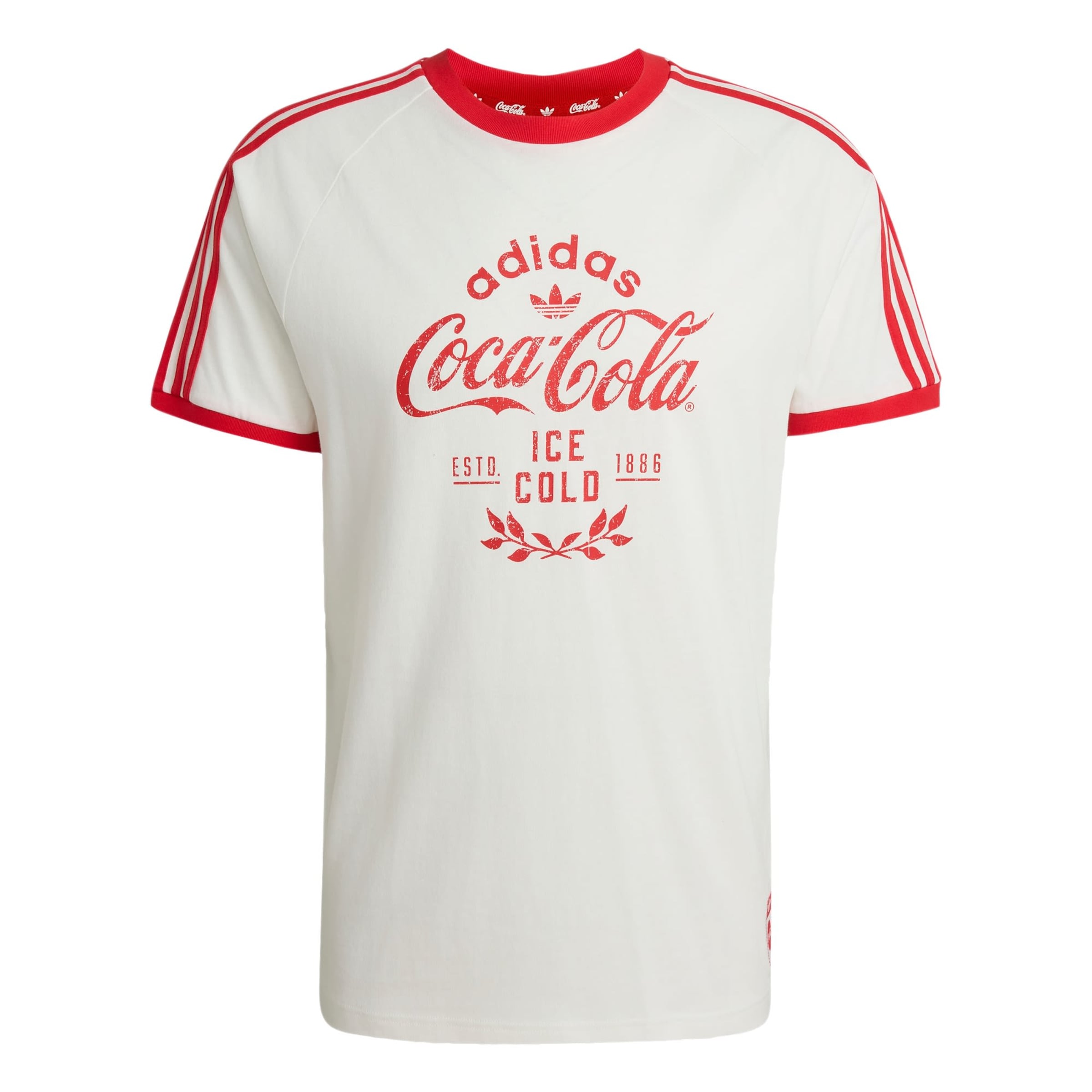 ADIDAS ORIGINALS T-shirt 'Coca Cola Classic' i vit: framsida