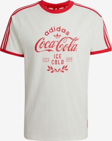 ADIDAS ORIGINALS Paita 'Coca Cola Classic' värissä valkoinen: etupuoli