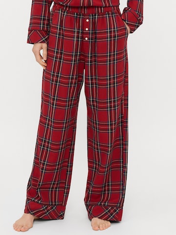Abercrombie & Fitch - Pantalón de pijama en rojo: frente