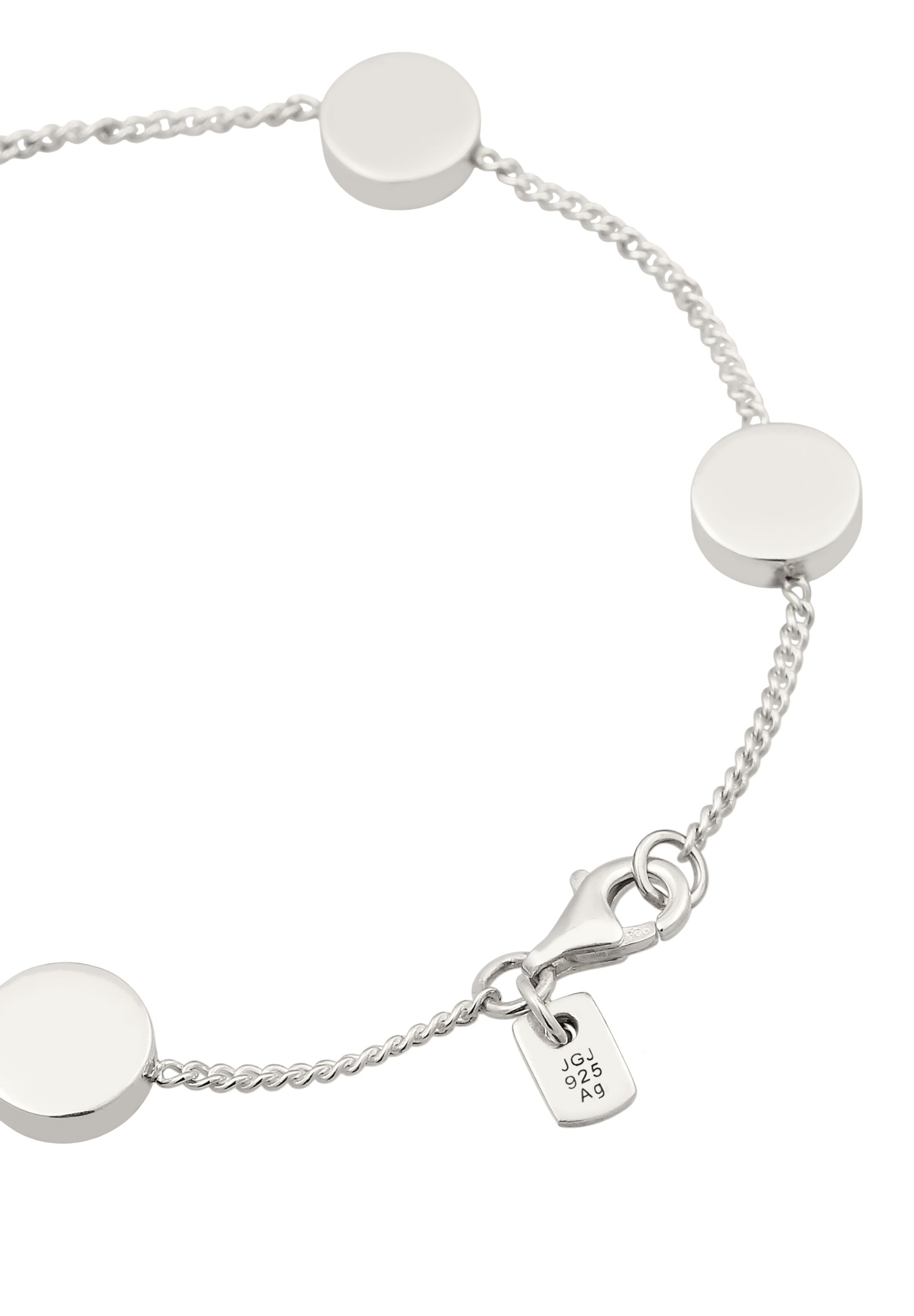 KUZZOI Armband 'Malachit' in Zilver