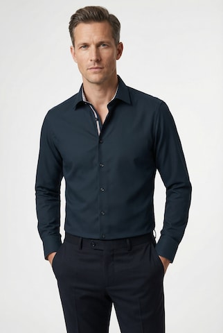 OLYMP Regular Fit Businesshemd in Blau: Vorderseite