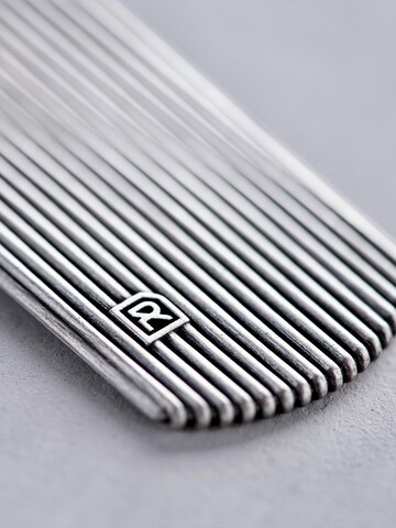 REYTEL Anhänger 'COUNTER. BLACK STONES' in Silber