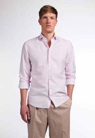 ETERNA Slim fit Button Up Shirt in Pink: front