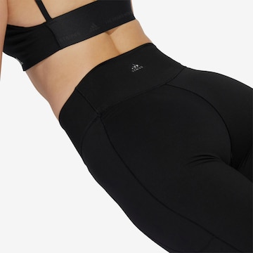 ADIDAS SPORTSWEAR Skinny Workout Pants 'Studio' in Black