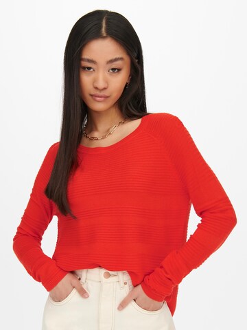 Pull-over 'Caviar' ONLY en rouge : devant