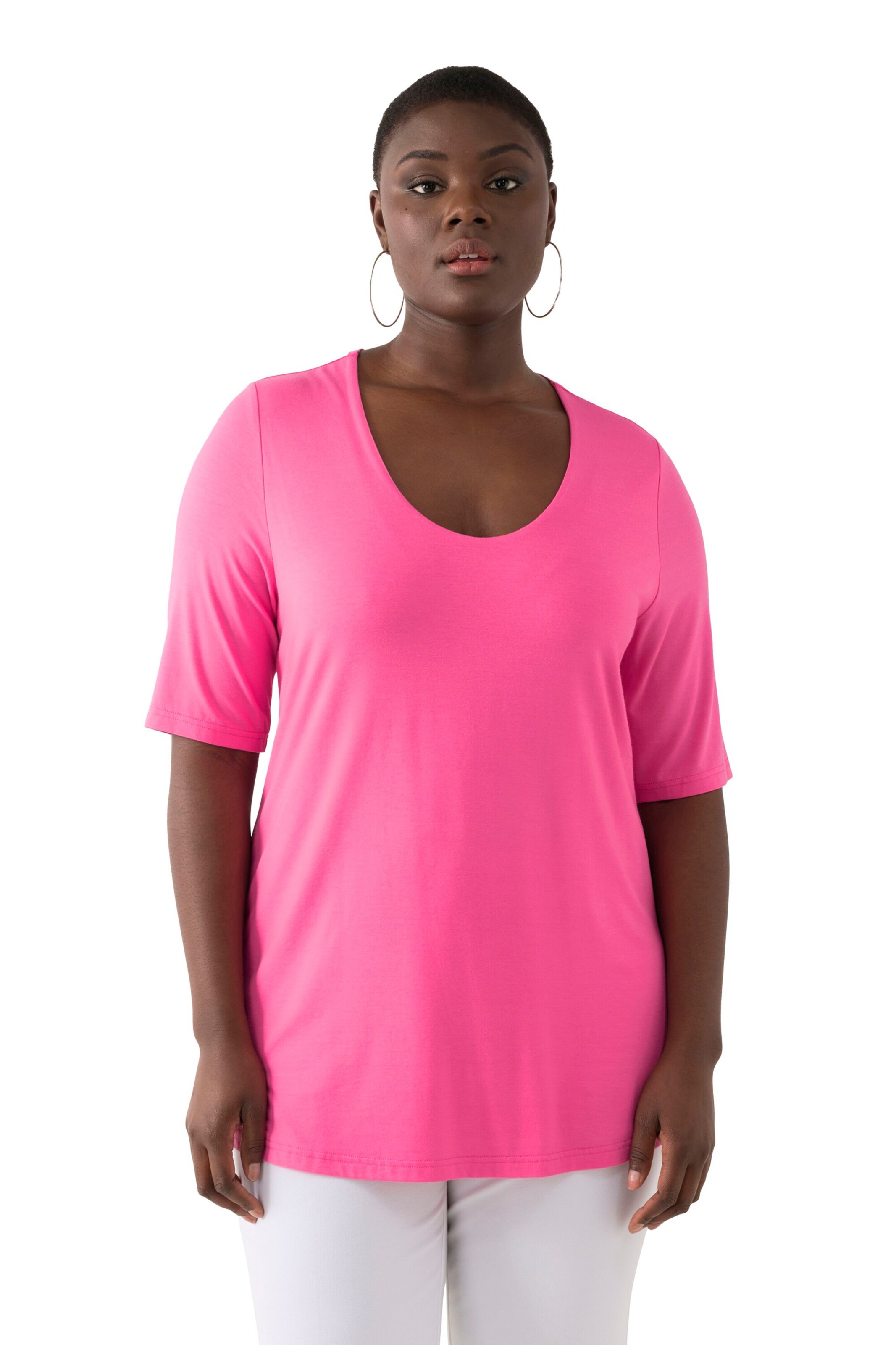 Ulla Popken Shirt in Pink: front