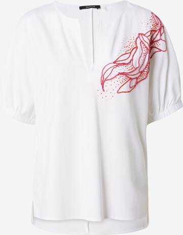TAIFUN Μπλουζάκι σε λευκό: μπροστά