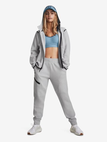 Effilé Pantalon de sport 'Unstoppable' UNDER ARMOUR en gris