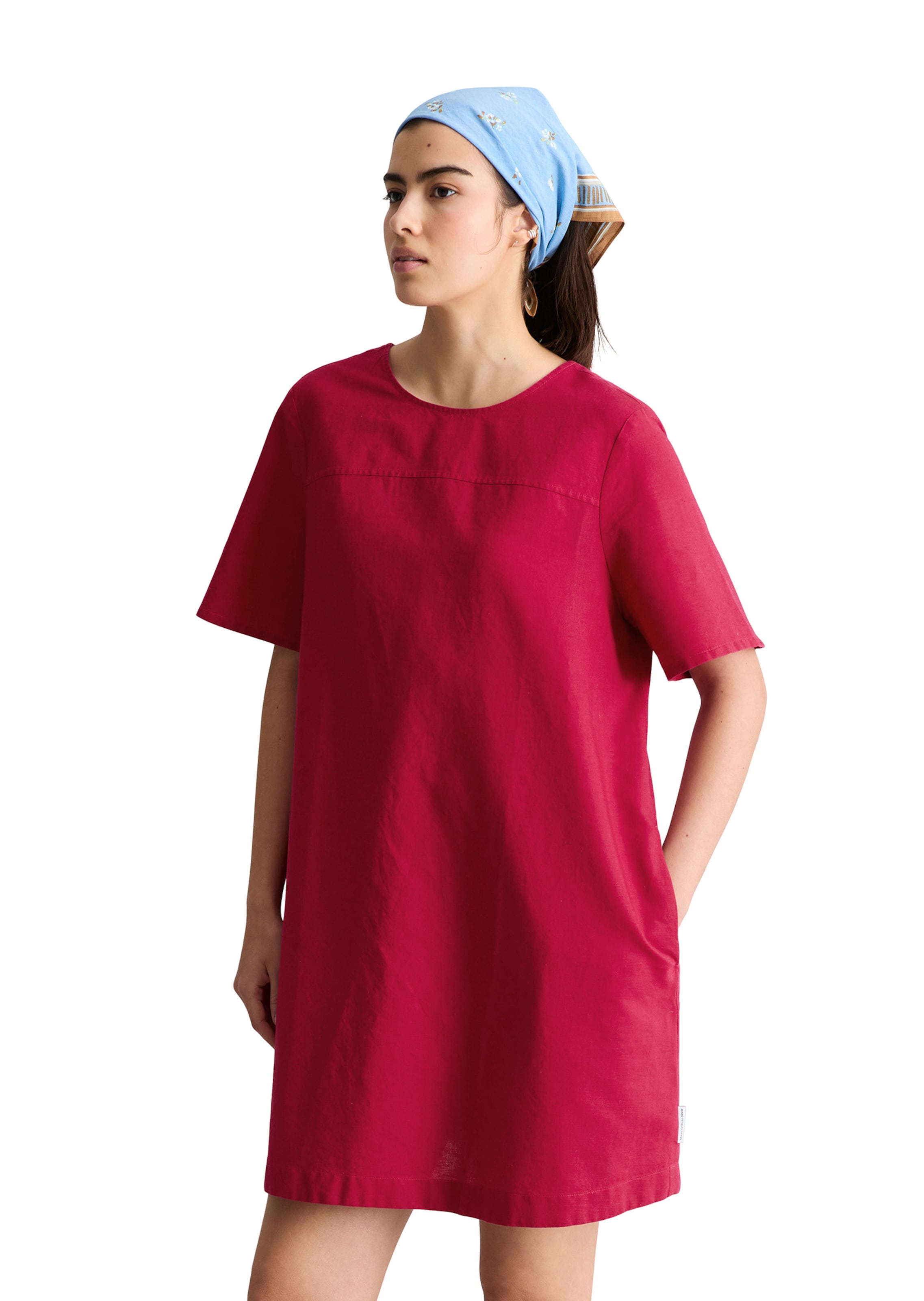 Marc O'Polo DENIM Jurk in Rood: voorkant