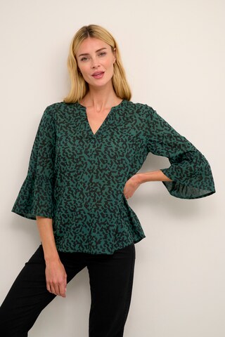 Kaffe - Blusa 'Edita' en verde: frente