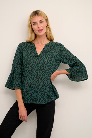 Camicia da donna 'Edita' di Kaffe in verde: frontale