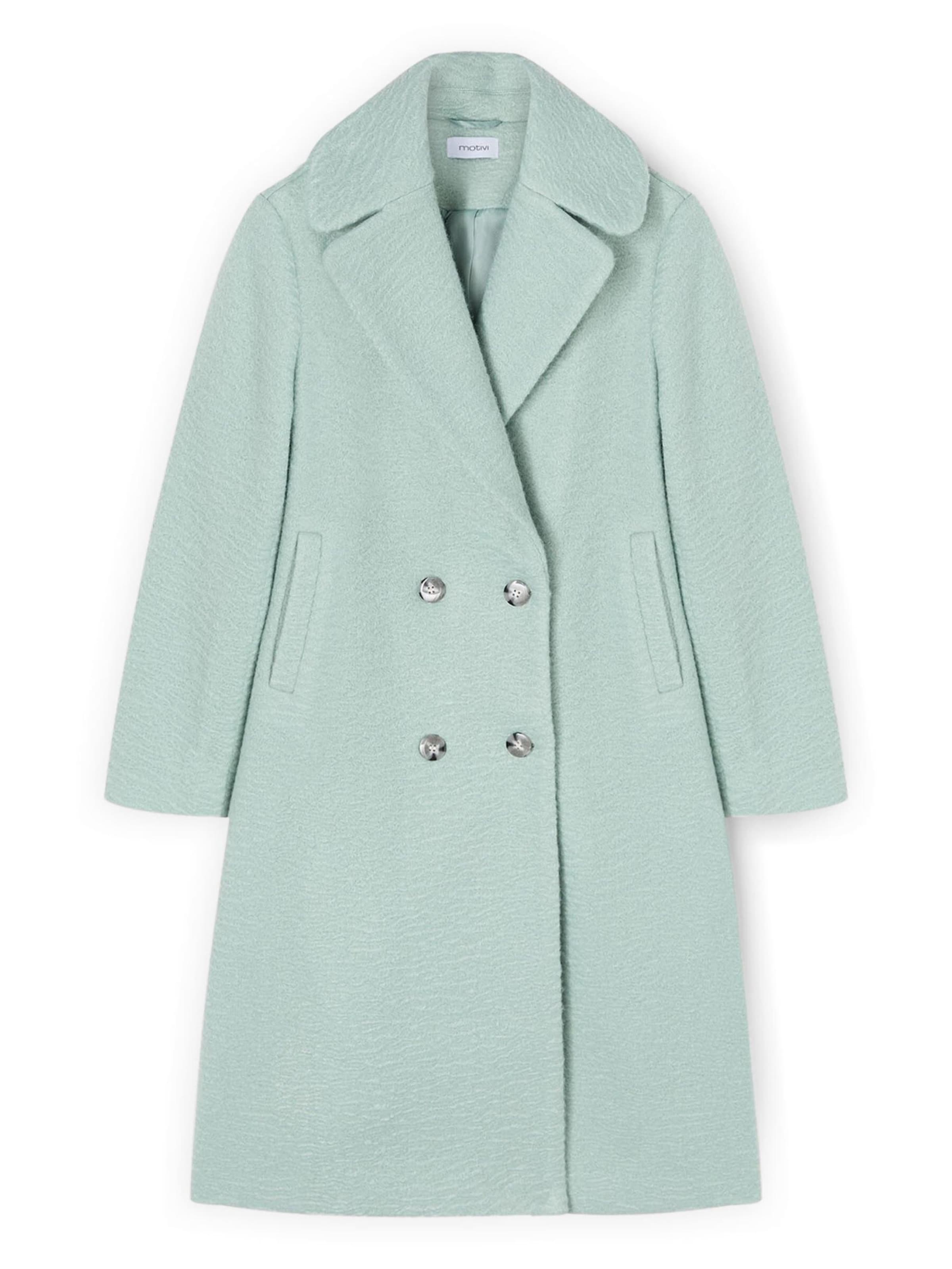 MOTIVI Wintermantel in Groen: voorkant