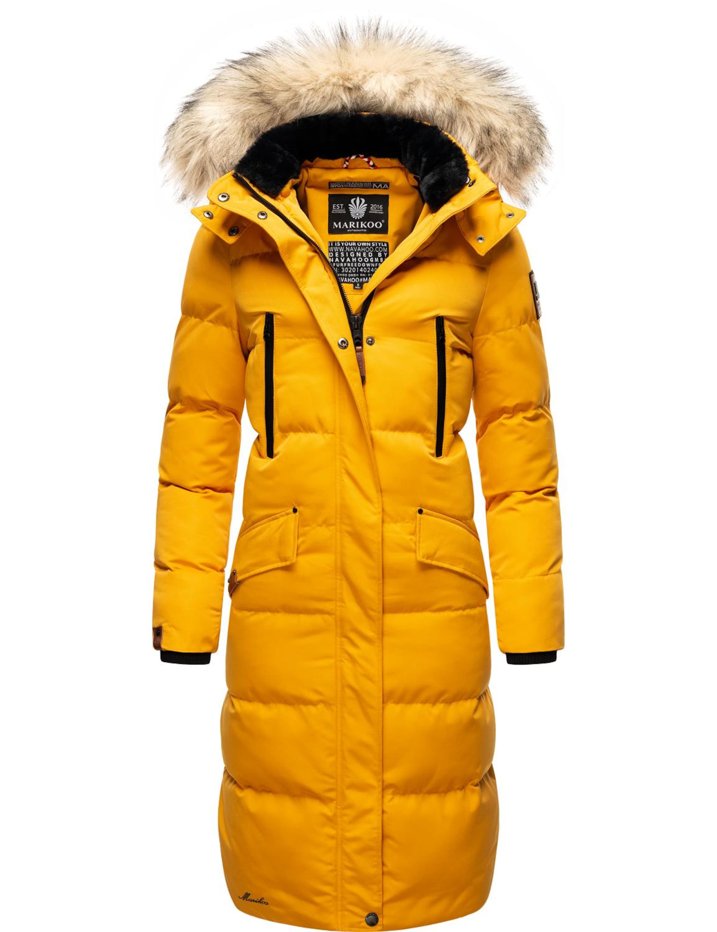 Manteau d’hiver 'Schneesternchen' MARIKOO en jaune : devant