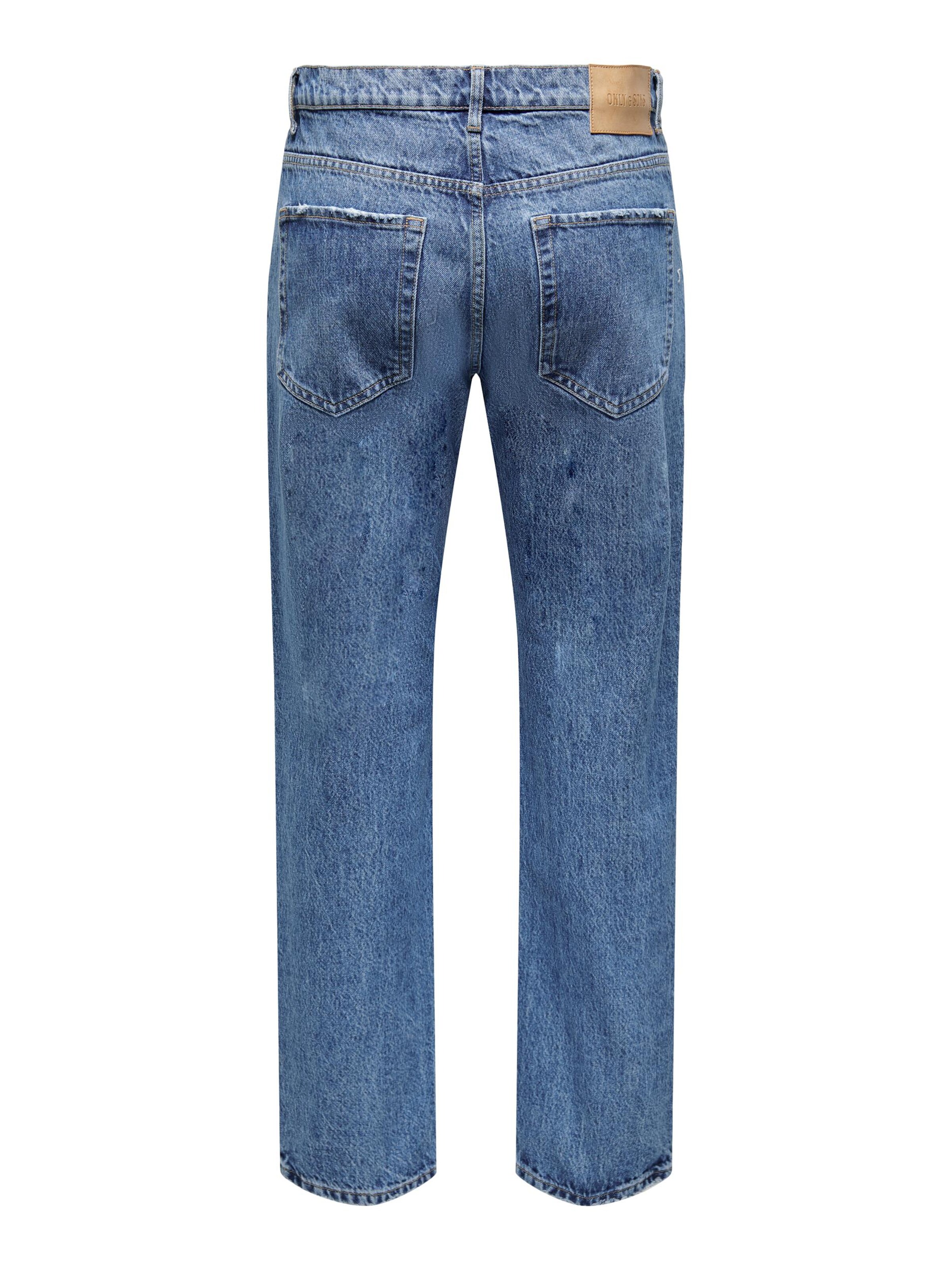 Only & Sons regular Jeans 'Edge' i blå