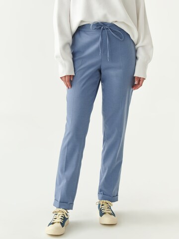 Regular Pantalon à plis 'KULIKO' TATUUM en bleu : devant