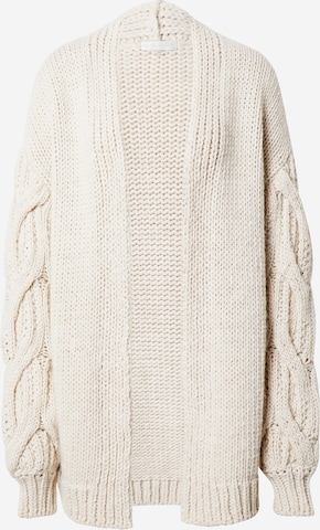 Guido Maria Kretschmer Collection Knit Cardigan 'Megan' in Beige: front