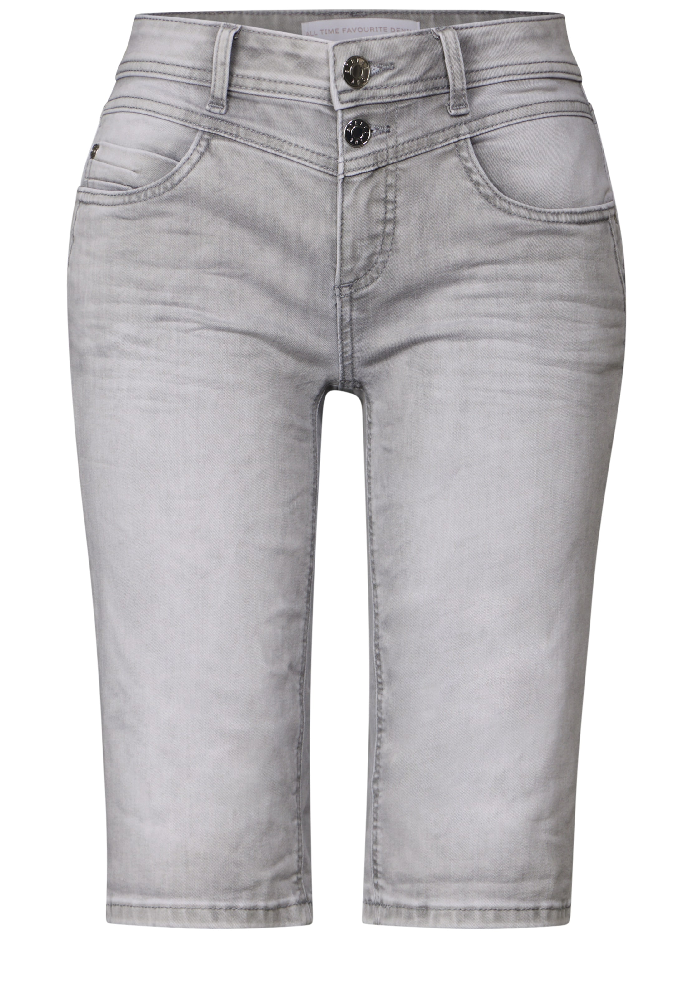 STREET ONE Slim fit Jeans in Grey: front