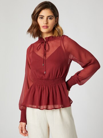 Guido Maria Kretschmer Women Blouse 'Elissa' in Rood: voorkant