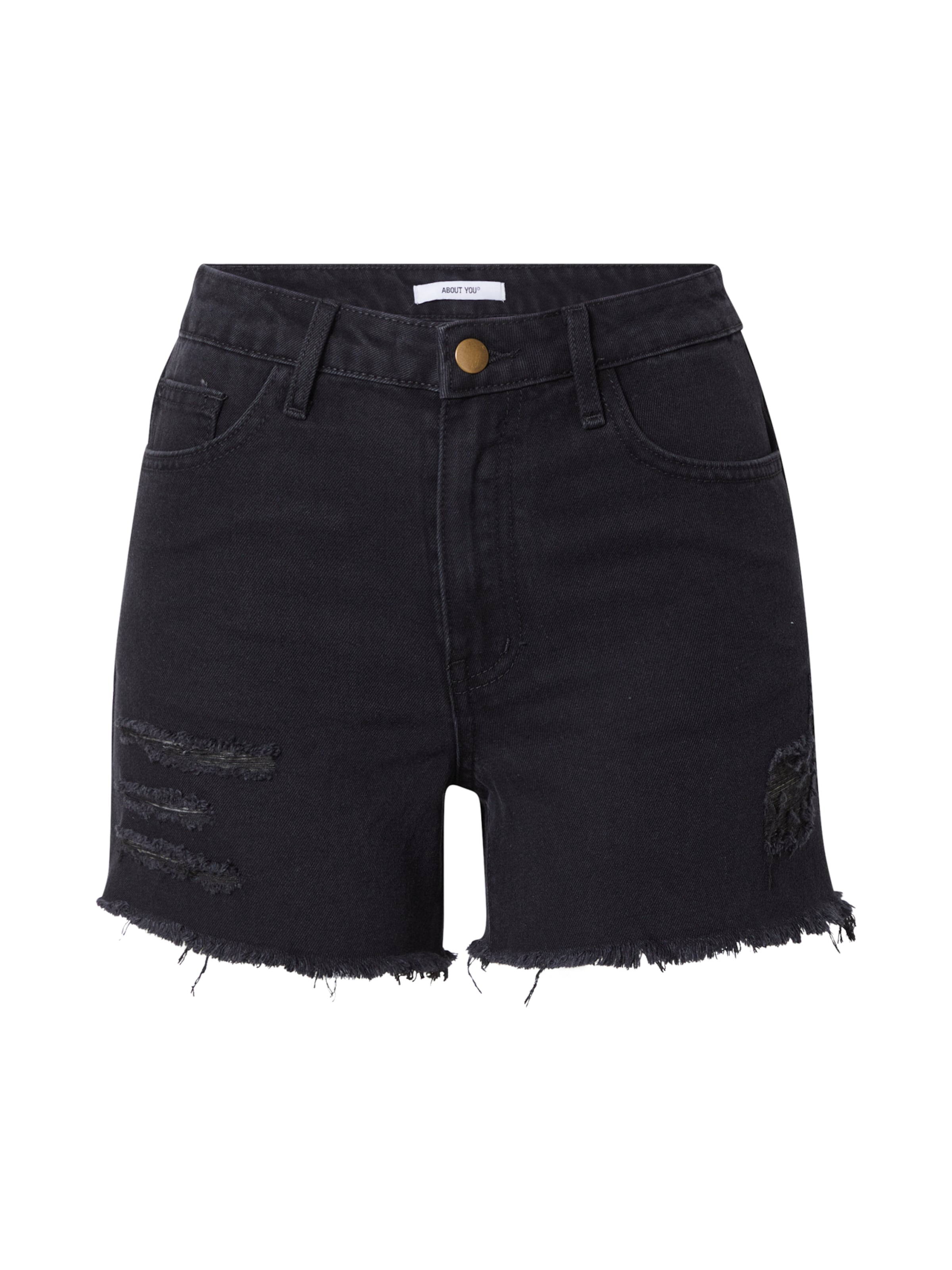 ABOUT YOU Teksapüksid 'Ivana', värv must: eest vaates