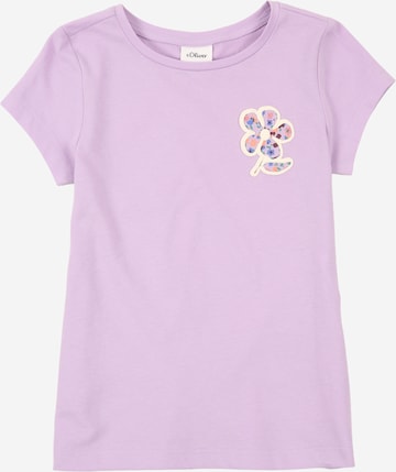 s.Oliver Shirt in Lila: voorkant