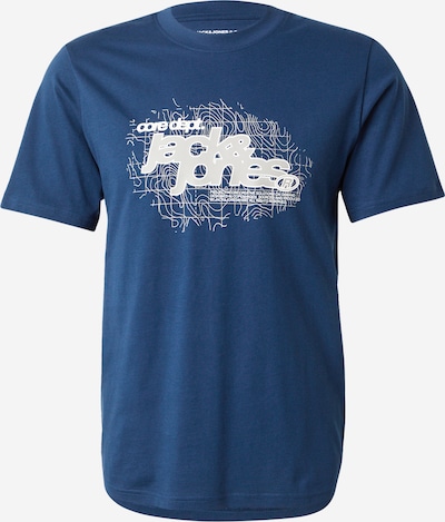 JACK & JONES T-Shirt 'JCOGRID' en gentiane / gris / blanc, Vue avec produit