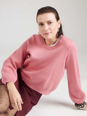 Pullover 'Bir Solid' di NÜMPH in rosa: frontale