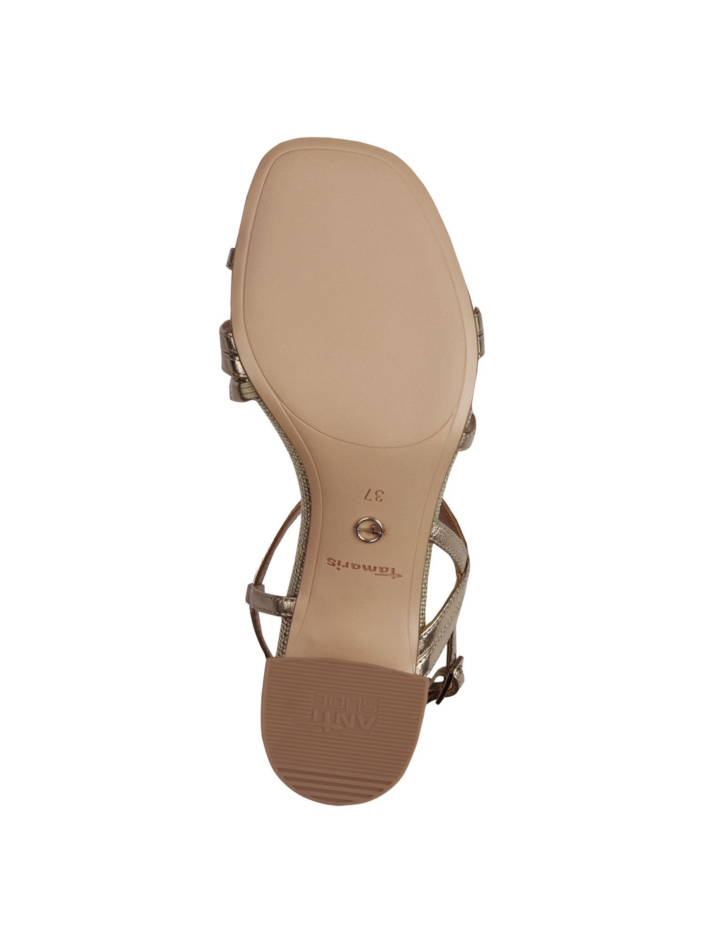 Tamaris Sandalen met riem in Goud