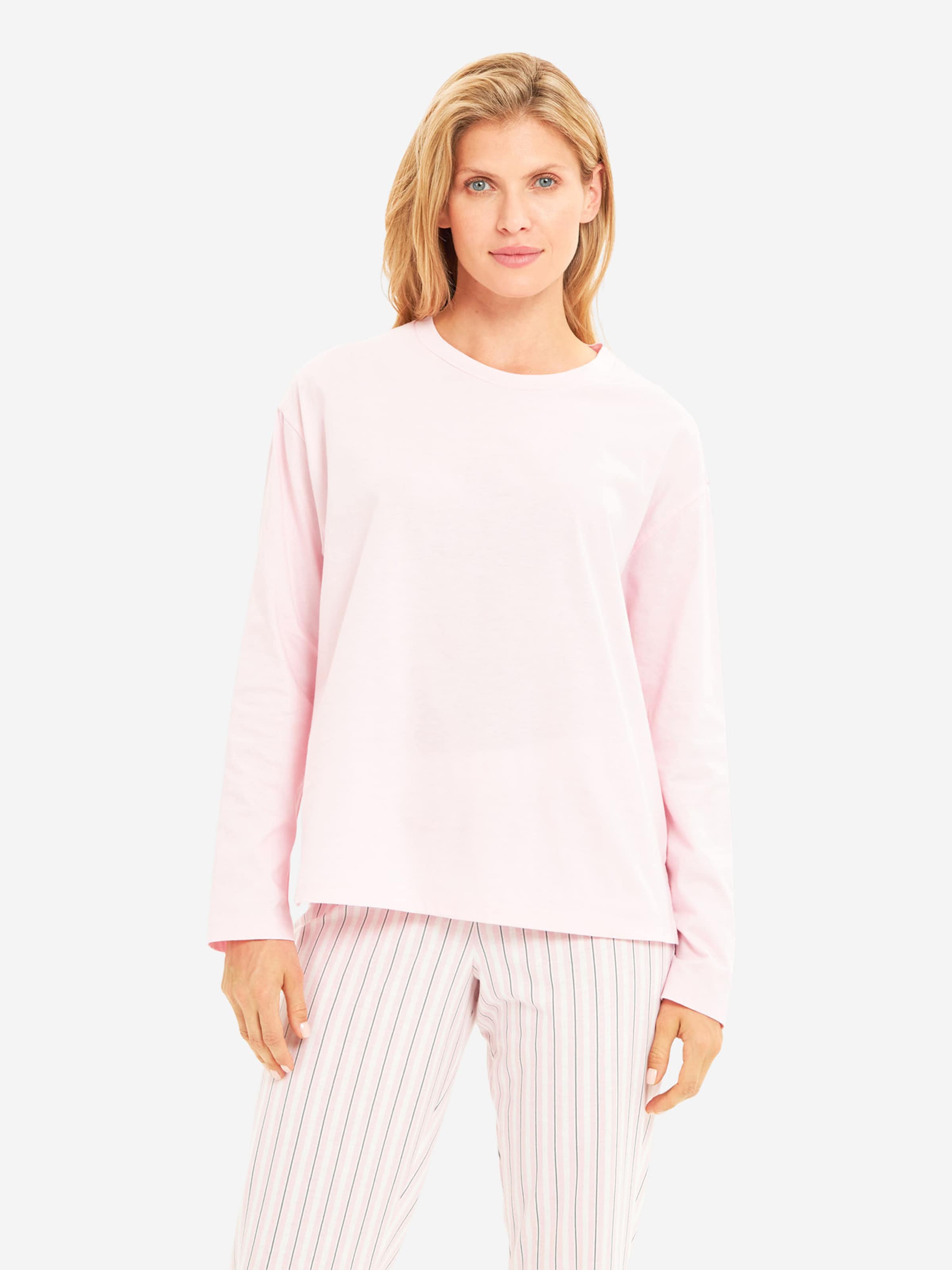 Rösch Pajama Shirt ' Basic ' in Pink: front