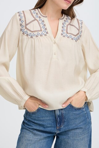 b.young Bluse i beige