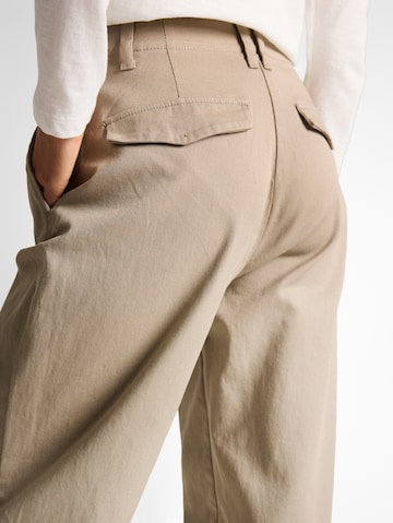 TOM TAILOR Barrel Trousers in Grey