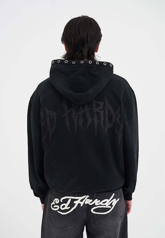 Ed Hardy Tréning dzseki 'Skelett in Säure' - szürke