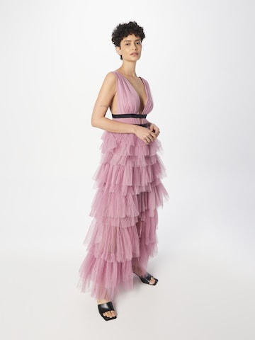 True Decadence Evening Dress in Pink: front