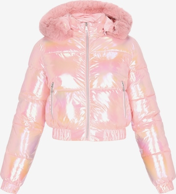 MYMO - Casaco de inverno em rosa: frente