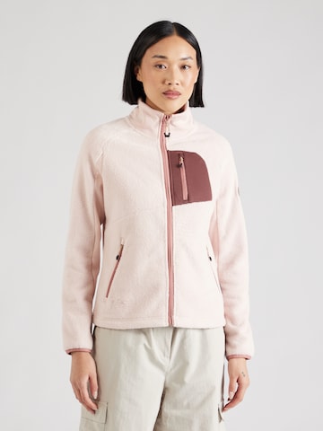 ICEPEAK Athletic Fleece Jacket in Pink: front