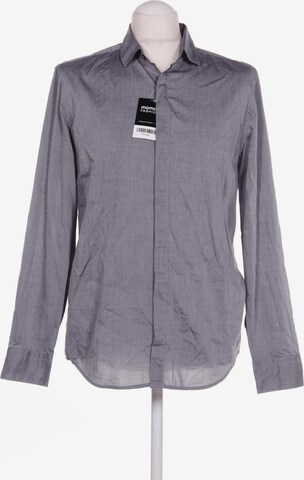 MANGO Button Up Shirt in M in Grey: front