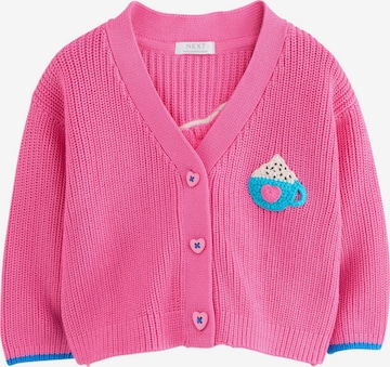 Next - Casaco de malha 'Love Bug' em rosa: frente