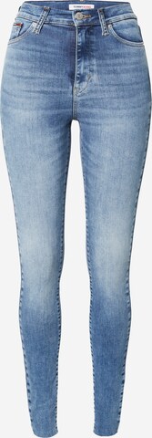 Skinny Jeans 'Sylvia' de la Tommy Jeans pe albastru: față