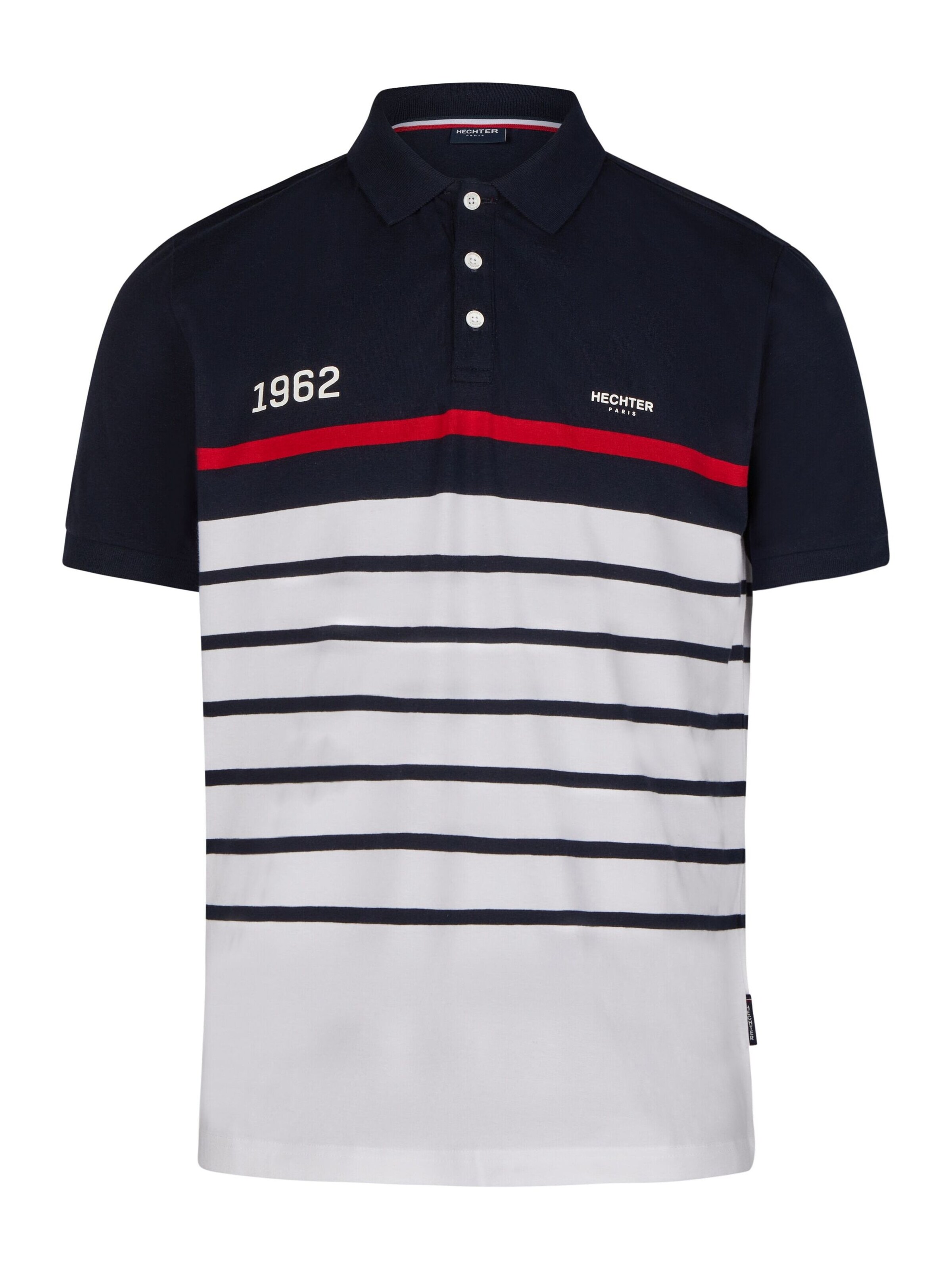 T-Shirt HECHTER PARIS en bleu : devant